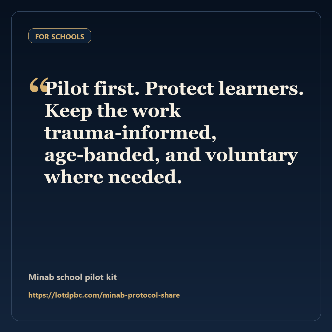 For Schools quote card